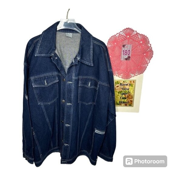 Vintage Culture Denim Jacket Jacket Size 3XL 100% Cotton - Picture 1 of 9